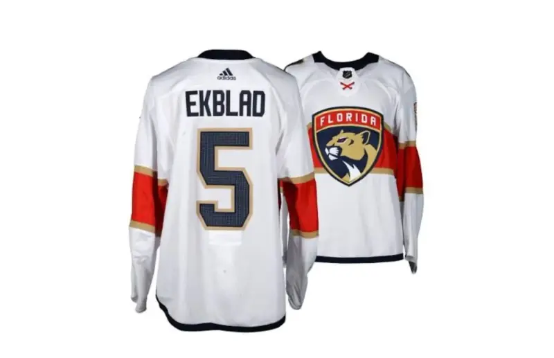 FLORIDA PANTHERS EKBLAD WHITE JERSEY