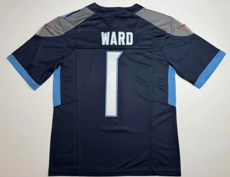 Tennessee Titans Cam Ward Blue Jersey