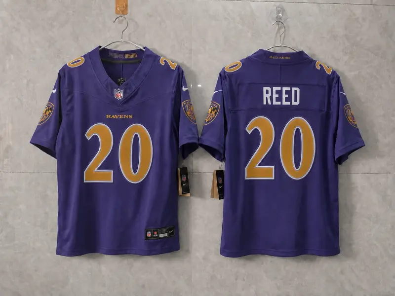 BALTIMORE RAVENS ED REED PURPLE JERSEY