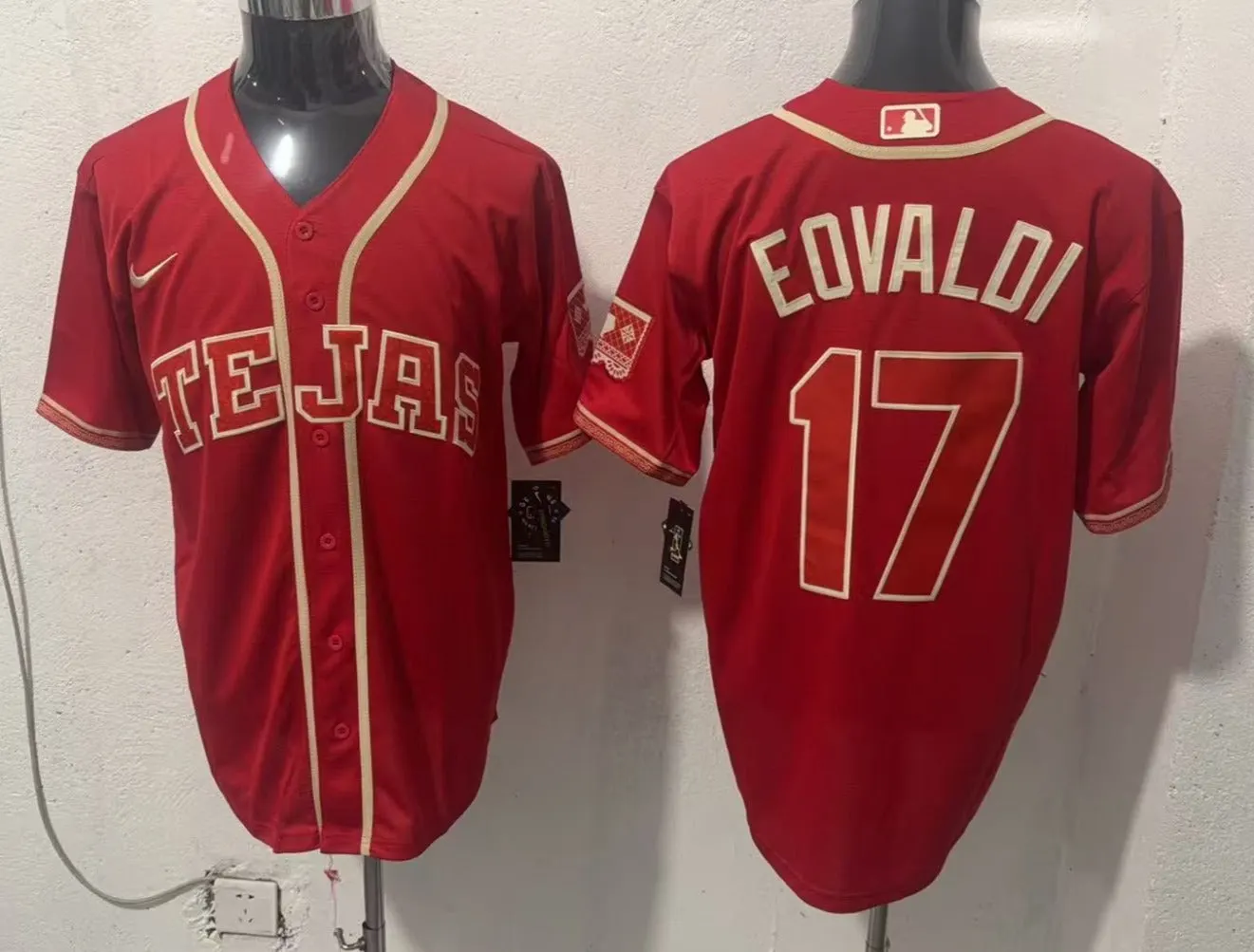 Nathan Eovaldi Tejas Rangers Baseball Jersey