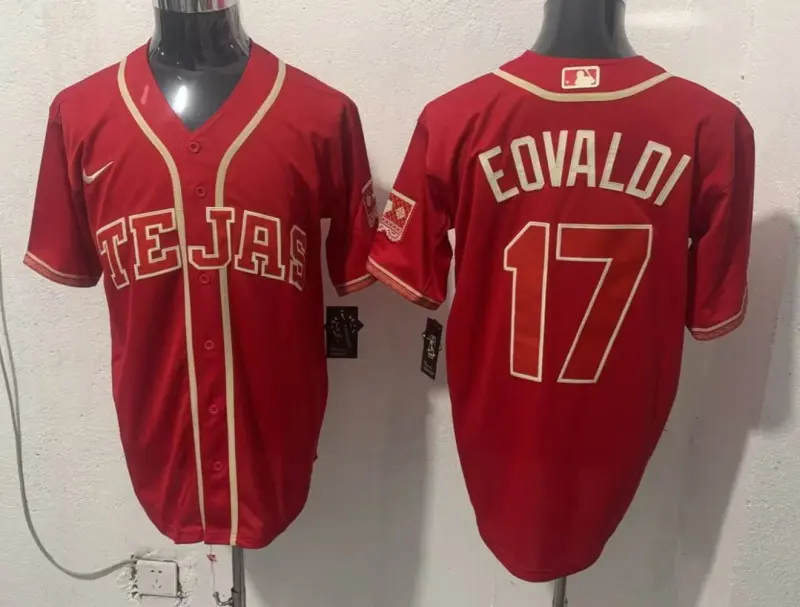 Nathan Eovaldi Tejas Rangers Baseball Jersey