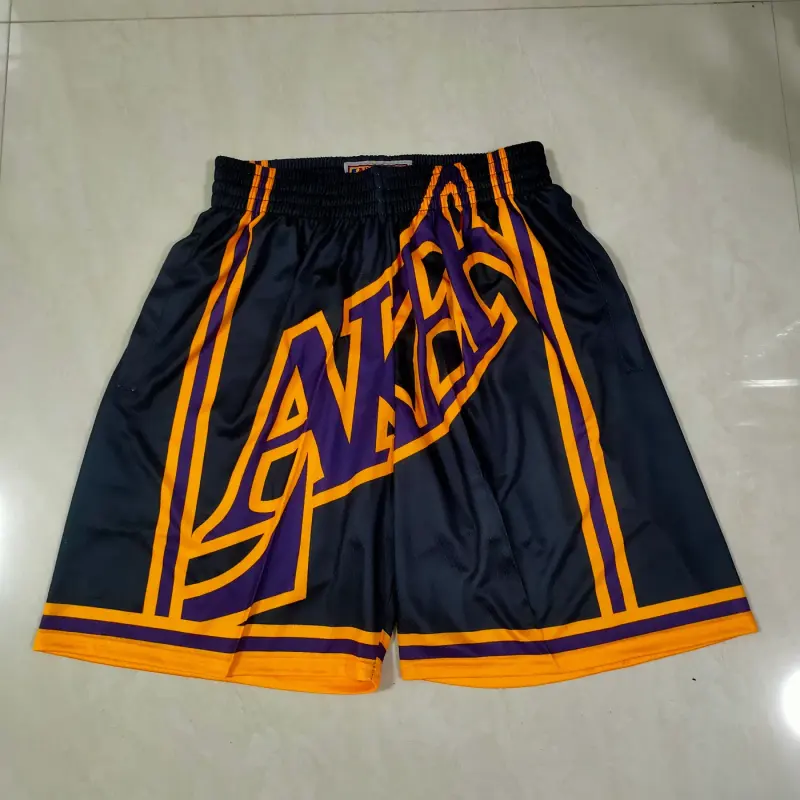 LOS ANGELES LAKERS BLACK SHORTS
