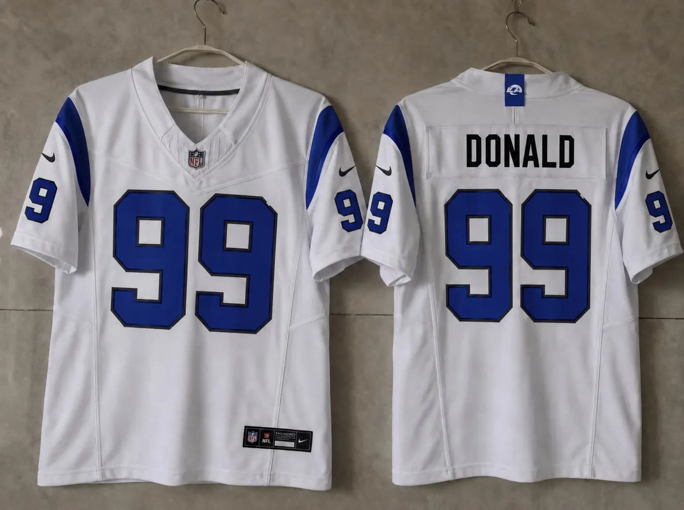 LOS ANGELES RAMS AARON DONALD WHITE