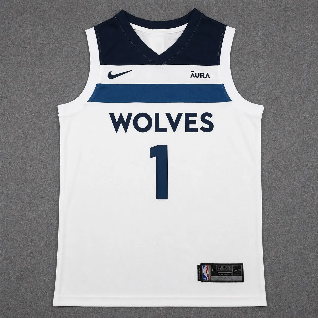 MINNESOTA TIMBERWOLVES LAMELO BALL WHITE JERSEY