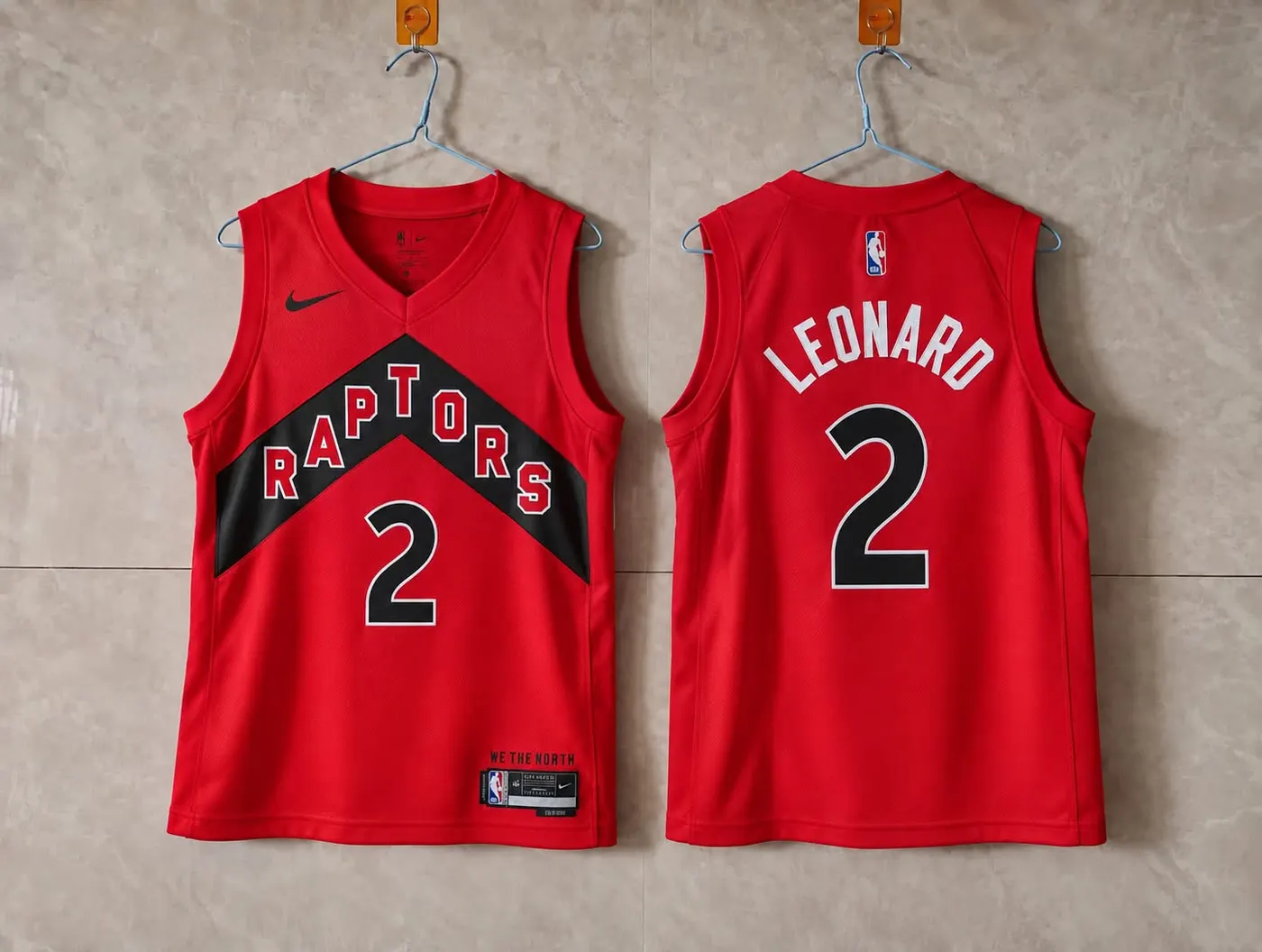 TORONTO RAPTORS KAWHI LEONARD RED ICON JERSEY