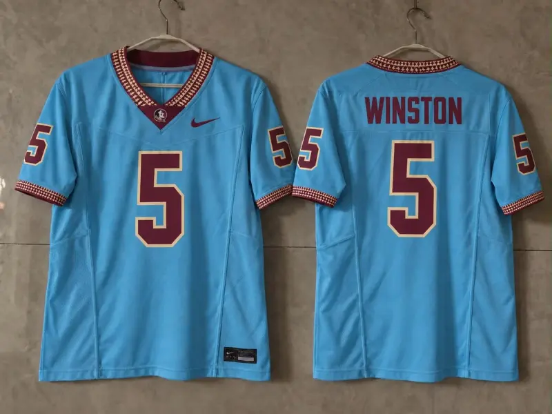 FSU SEMINOLES JAMEIS WINSTON BLUE JERSEY