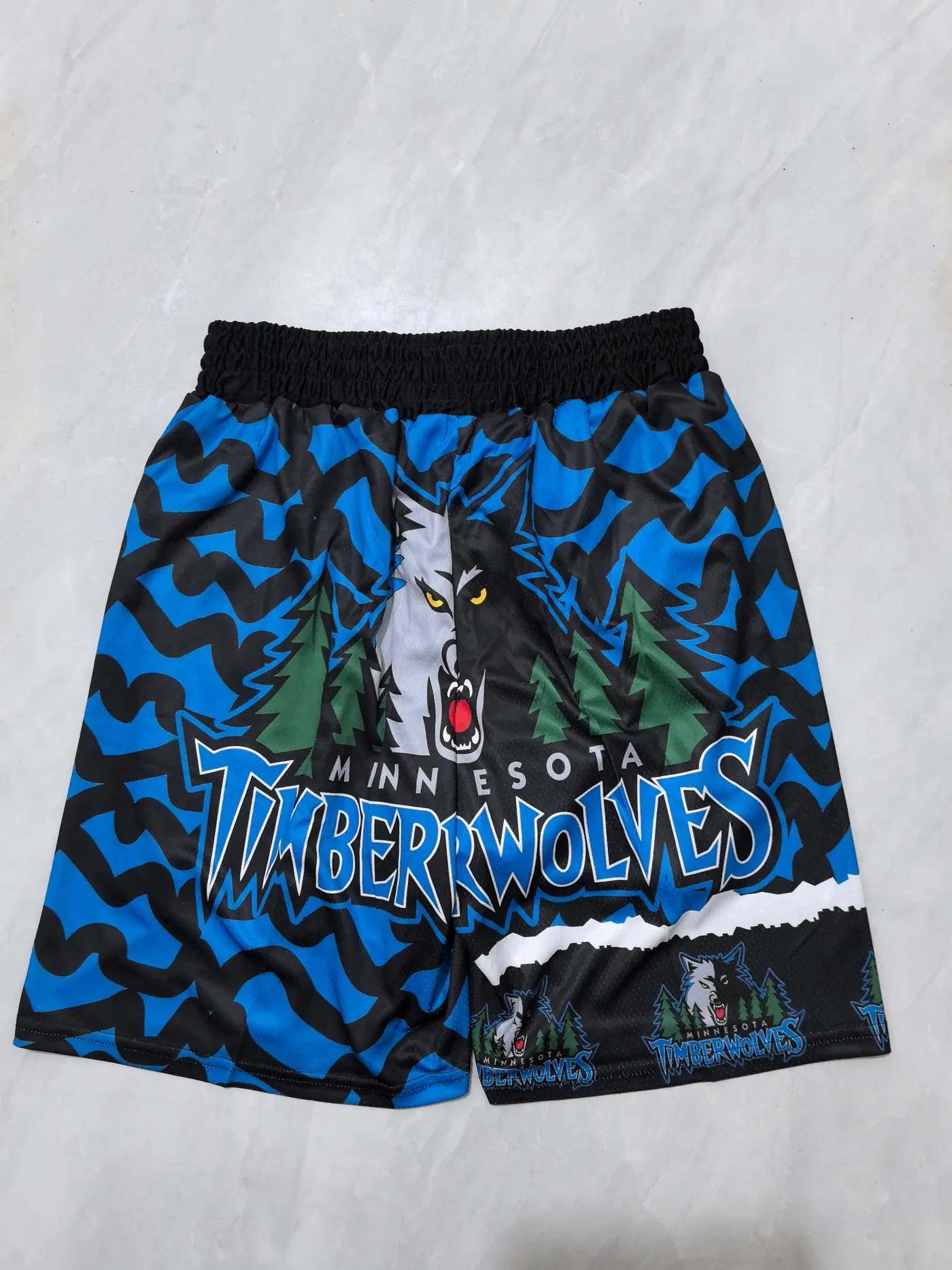 MINNESOTA TIMBERWOLVES BLUE SHORTS