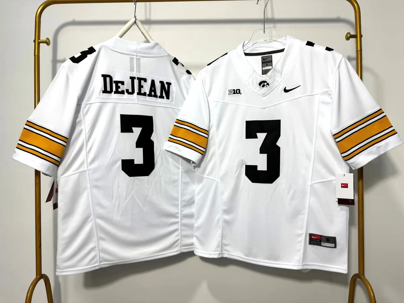 IOWA HAWKEYES COOPER DEJEAN WHITE JERSEY