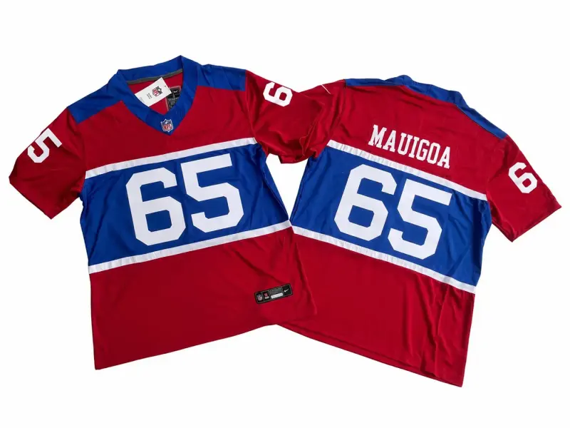 NEW YORK GIANTS FRANCIS MAUIGOA RETRO VINTAGE JERSEY