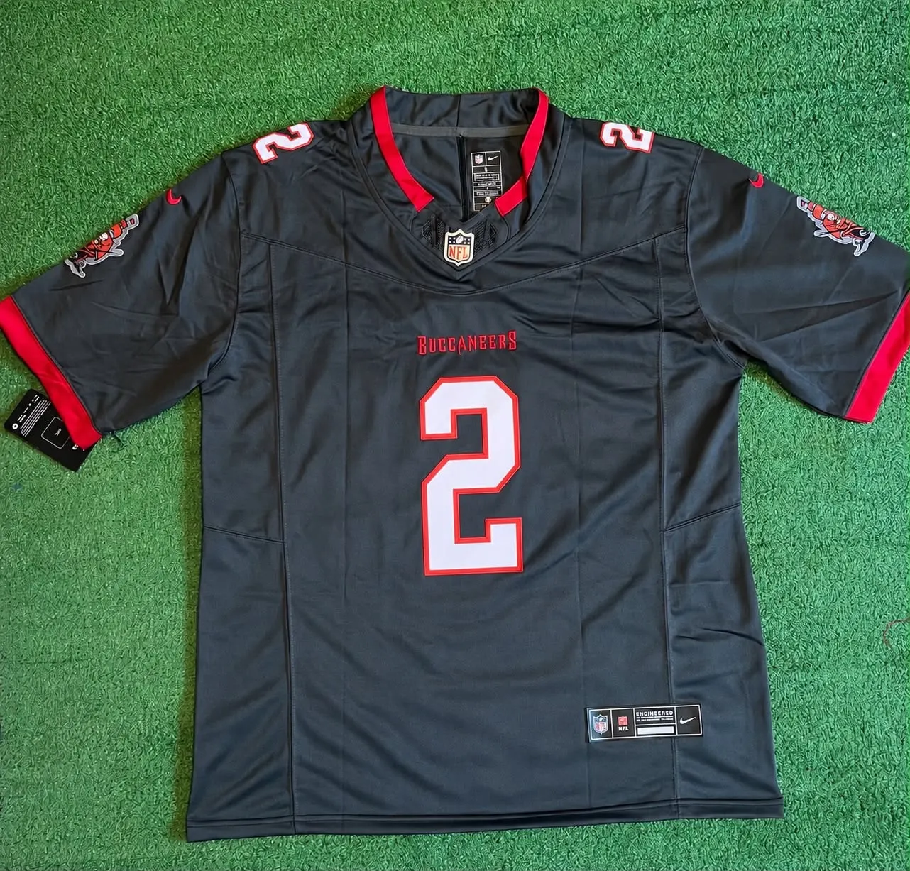 Tampa Bay Buccaneers Emeka Egbuka Black Jersey