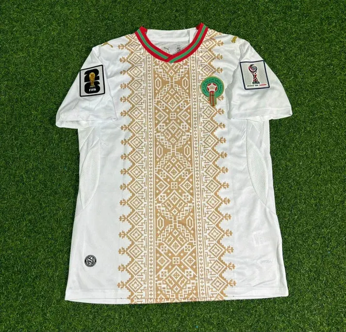 2026 WORLD CUP TEAM MOROCCO WHITE JERSEY