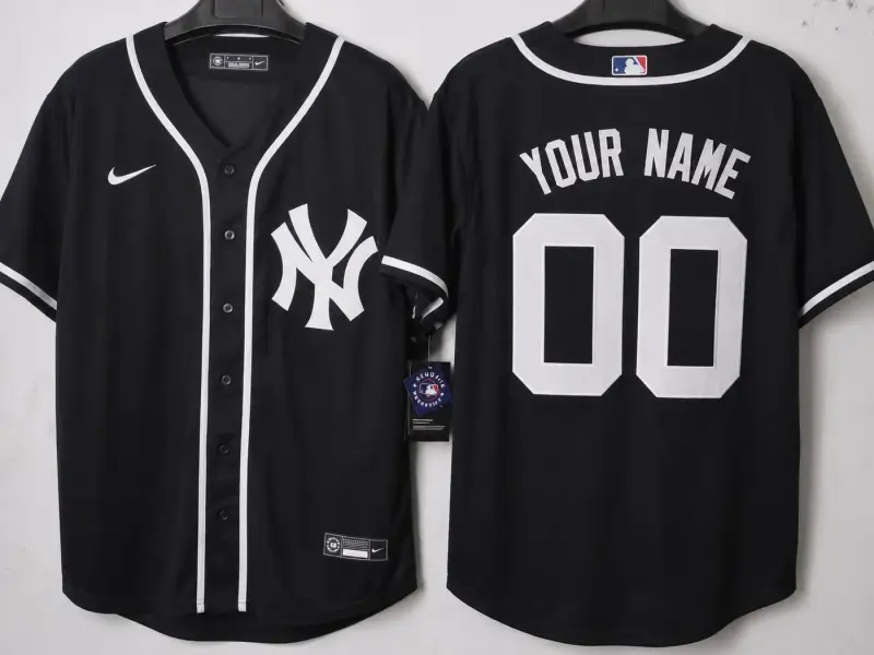 NEW YORK YANKEES CUSTOM BLACK JERSEY