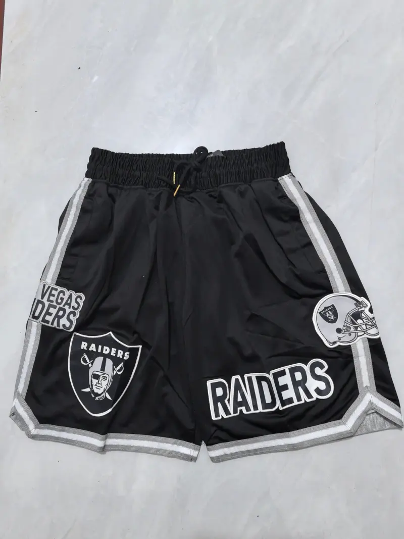 LAS VEGAS RAIDERS BLACK SHORTS