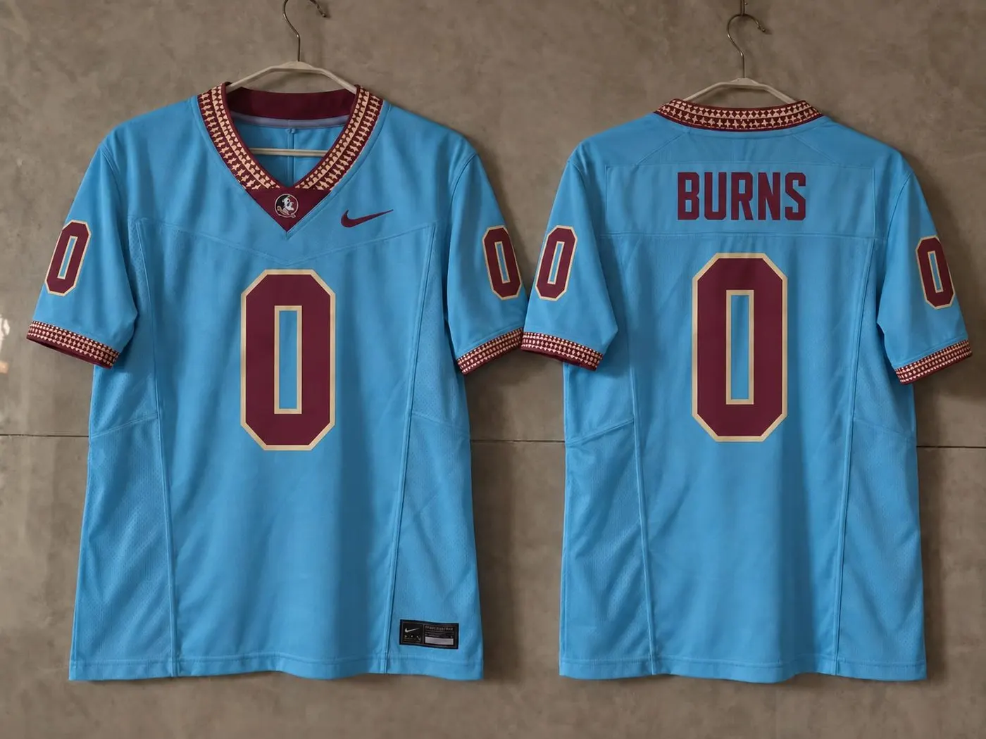 FSU SEMINOLES BRIAN BURNS BLUE JERSEY