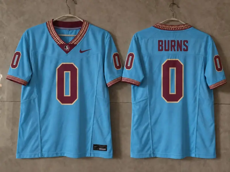 FSU SEMINOLES BRIAN BURNS BLUE JERSEY
