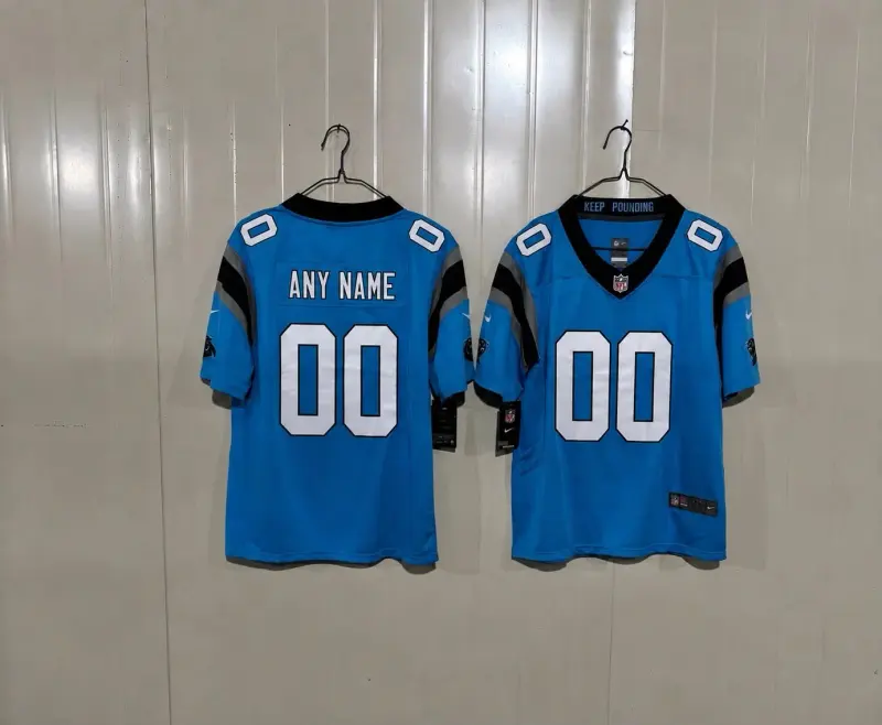 CAROLINA PANTHERS BLUE CUSTOM JERSEY