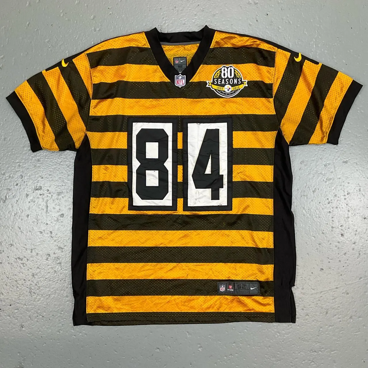 PITTSBURGH STEELERS ANTONIO BROWN YELLOW JERSEY