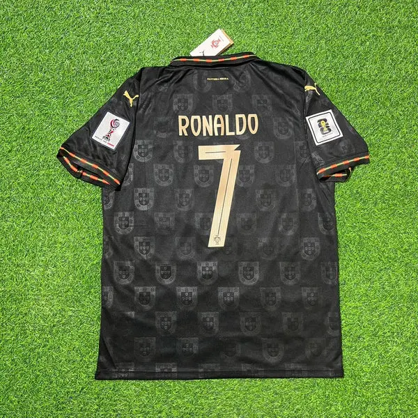 2026 WORLD CUP CRISTIANO RONALDO TEAM PORTUGAL BLACK JERSEY