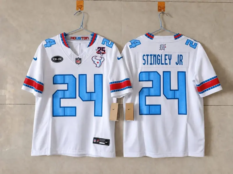 HOUSTON TEXANS DEREK STINGLEY RIVAL 25 YEAR ANNIVERSARY JERSEY