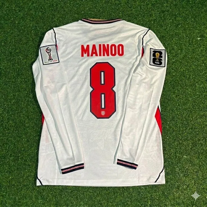 2026 WORLD CUP KOBBIE MAINOO TEAM ENGLAND WHITE JERSEY