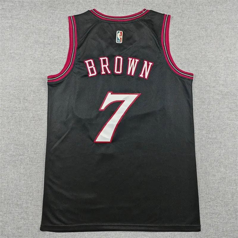 PHILADELPHIA 76ERS JAYLEN BROWN BLACK CRYPTO JERSEY