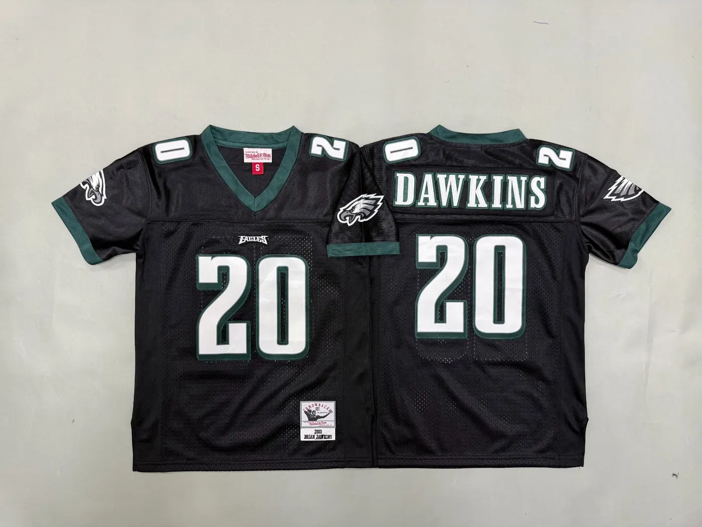 PHILADELPHIA EAGLES BRIAN DAWKINS BLACK VINTAGE JERSEY