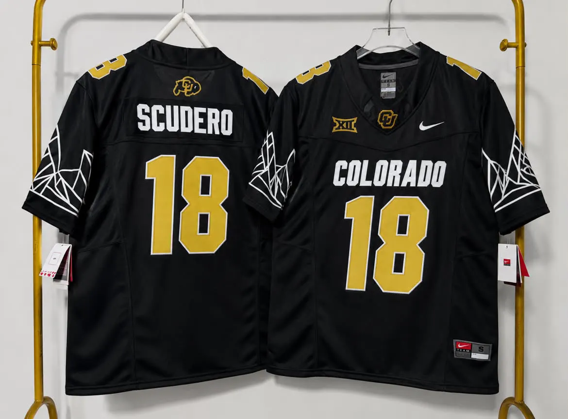 COLORADO BUFFALOES DANNY SCUDERO BLACK JERSEY
