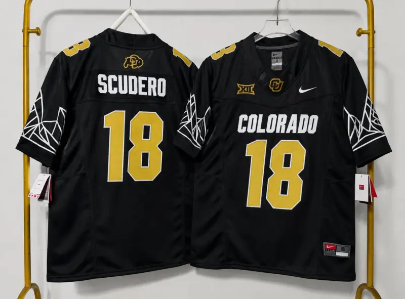 COLORADO BUFFALOES DANNY SCUDERO BLACK JERSEY