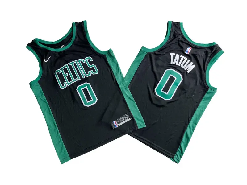 BOSTON CELTICS JAYSON TATUM BLACK JERSEY
