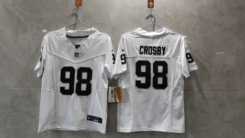 LAS VEGAS MAXX CROSBY WHITE JERSEY