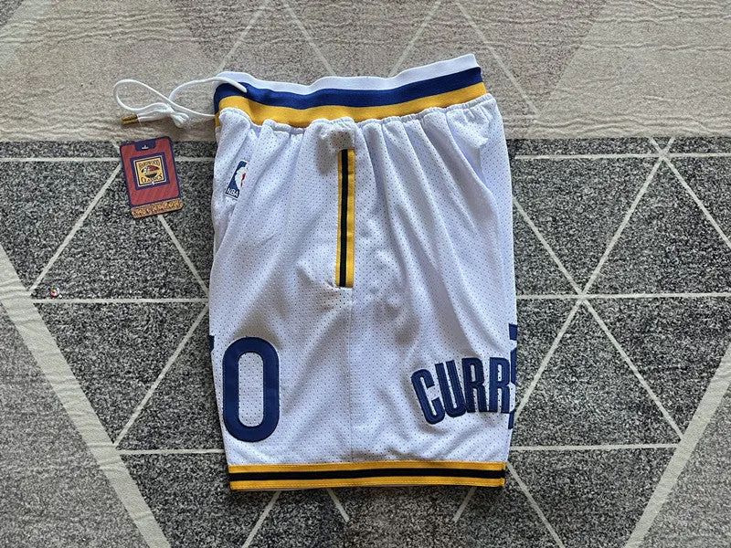 GOLDEN STATE WARRIORS STEPHEN CURRY WHITE SHORTS