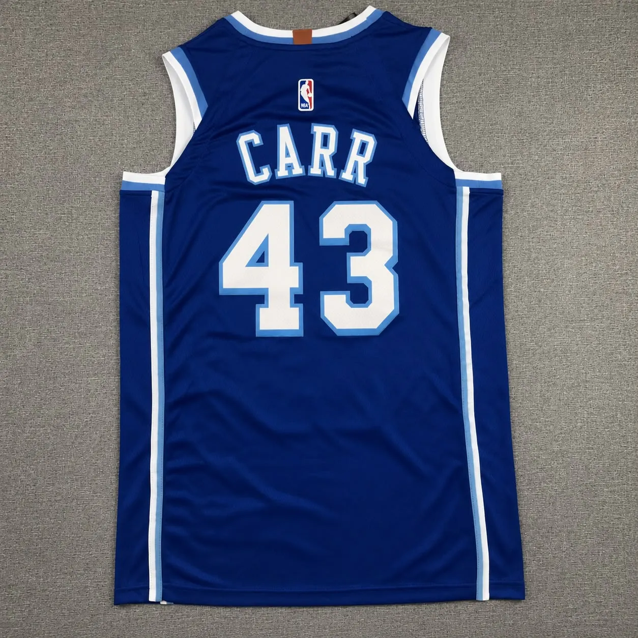 LOS ANGELES LAKERS CAMERON CARR BLUE JERSEY