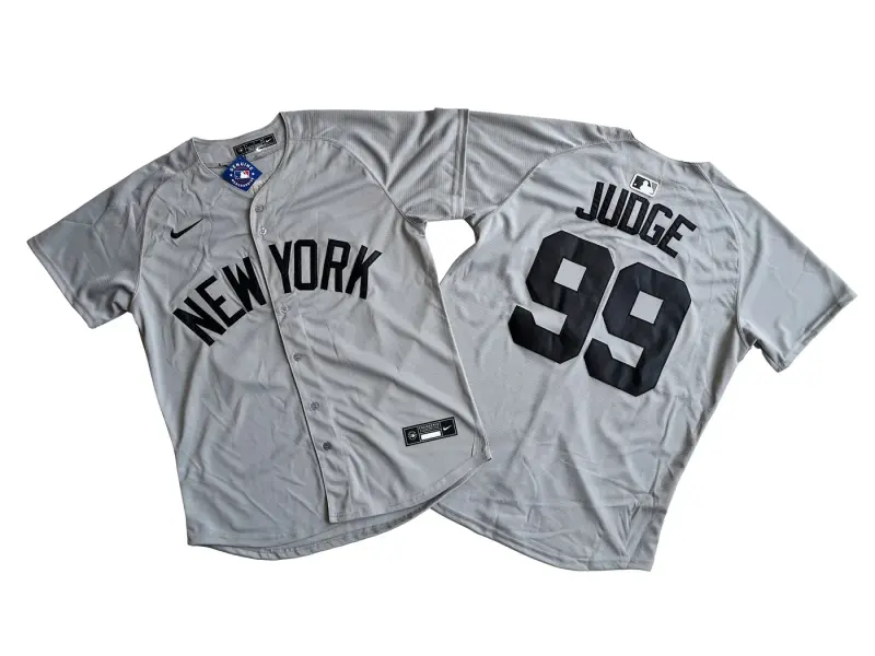 NEW YORK YANKEES AARON JUDGE GREY JERSEY