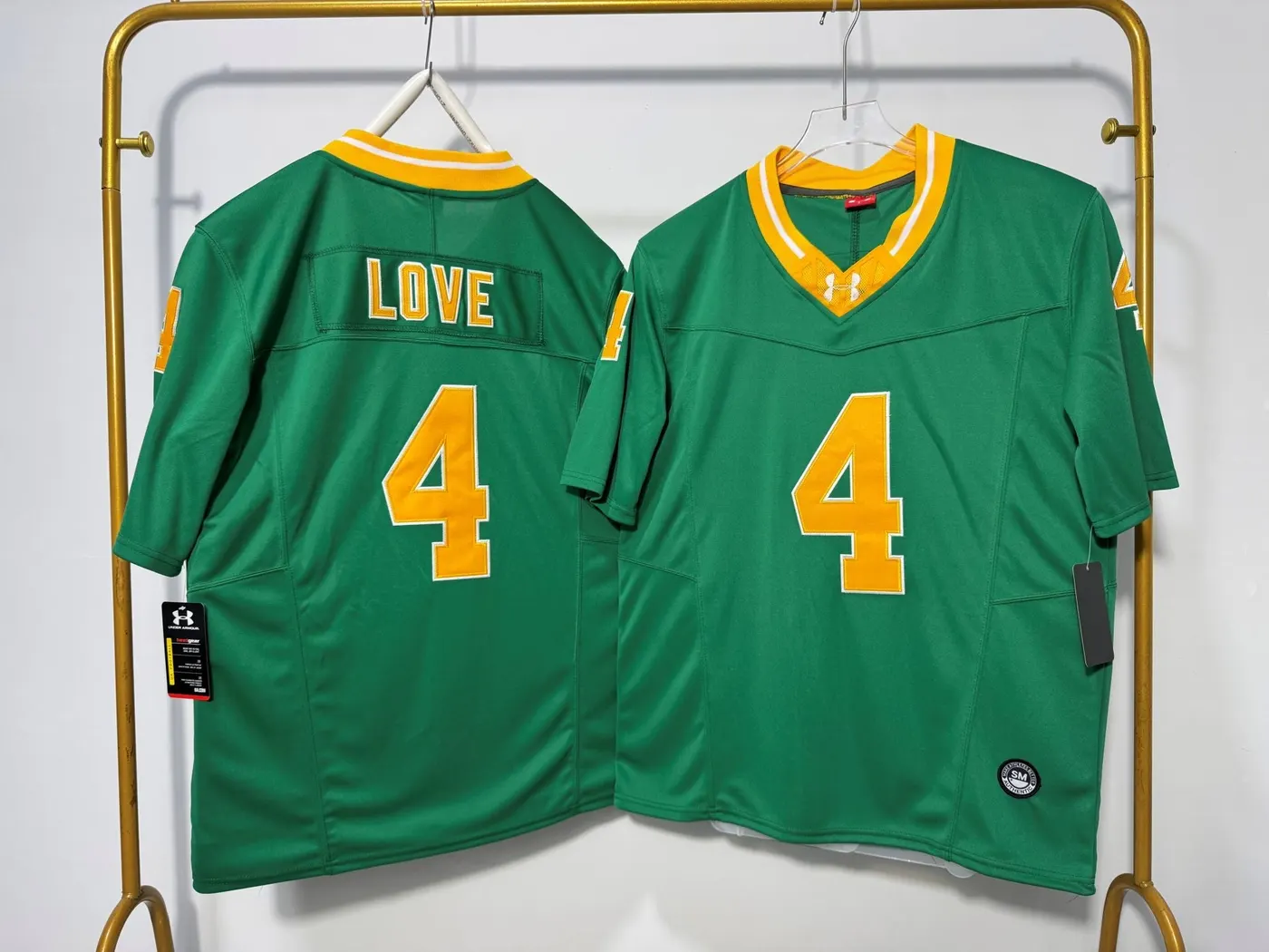 NOTRE DAME FIGHTING IRISH JEREMIYAH LOVE GREEN JERSEY