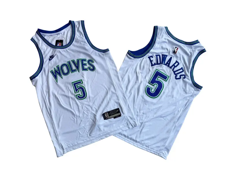 Minnesota Timberwolves Anthony Edwards White Jersey