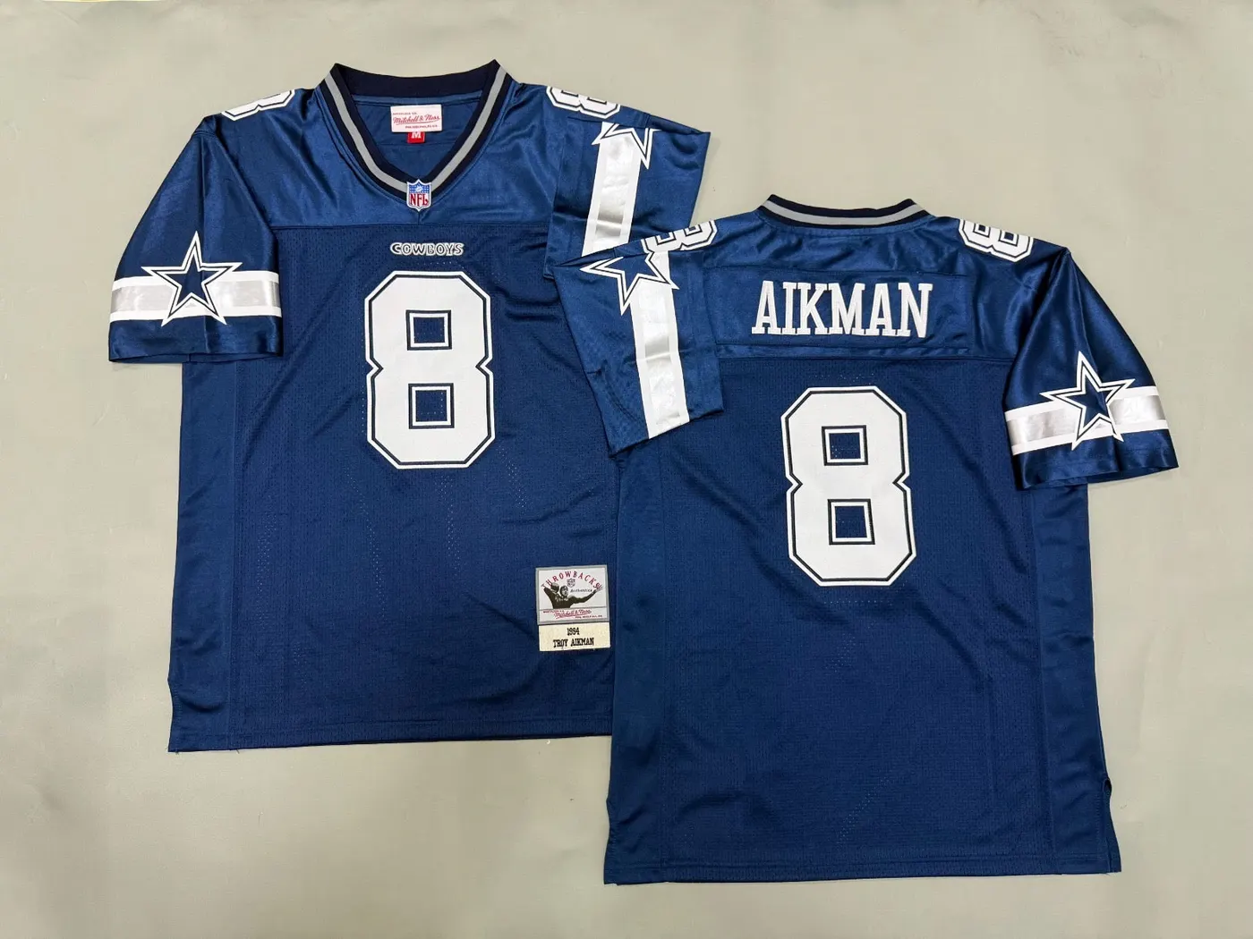 DALLAS COWBOYS TROY AIKMAN BLUE VINTAGE JERSEY