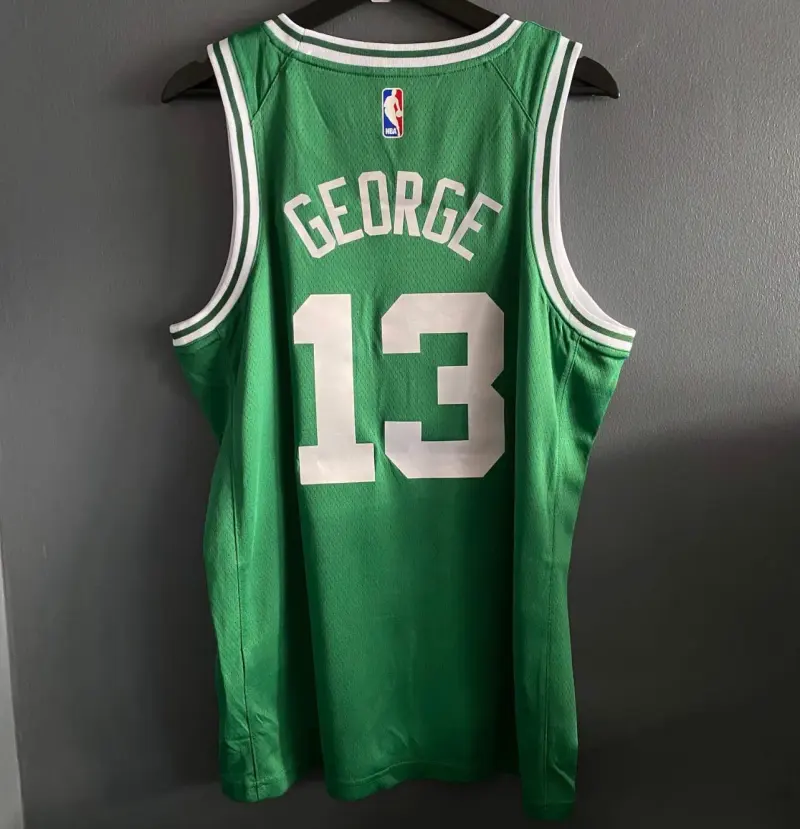 BOSTON CELTICS PAUL GEORGE GREEN JERSEY