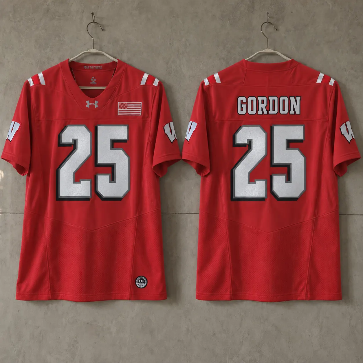 WISCONSIN BADGERS MELVIN GORDON RED JERSEY
