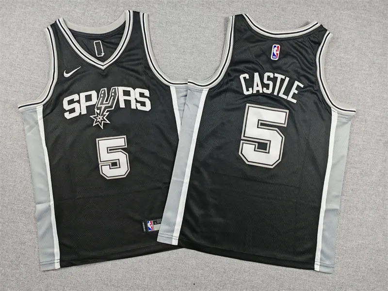 SAN ANTONIO SPURS STEPHON CASTLE BLACK JERSEY