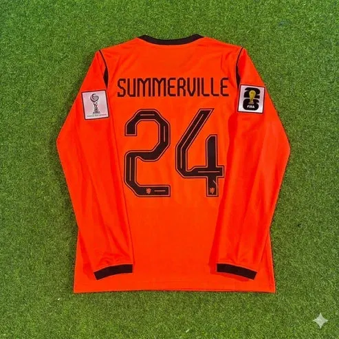 2026 WORLD CUP CRYSENCIO SUMMERVILLE TEAM NETHERLANDS ORANGE JERSEY