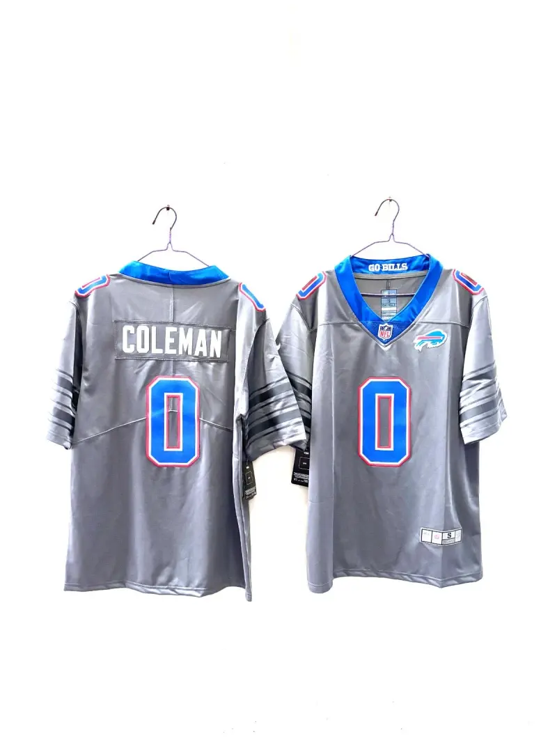BUFFALO BILLS KEON COLEMAN GREY JERSEY