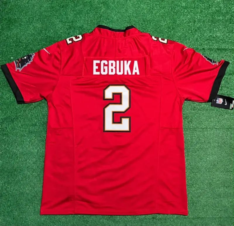 Tampa Bay Buccaneers Emeka Egbuka Red Jersey
