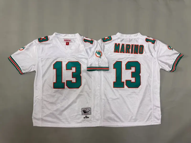 MIAMI DOLPHINS DAN MARINO WHITE VINTAGE JERSEY
