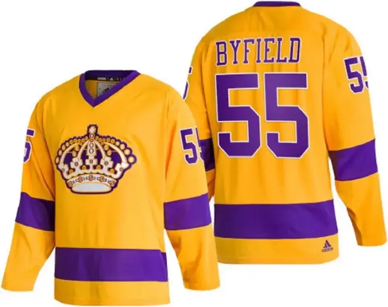 LA KINGS BYFIELD GOLD JERSEY