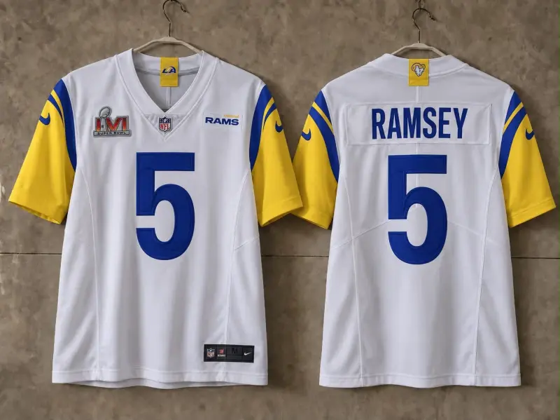 LOS ANGELES RAMS JALEN RAMSEY SUPER BOWL JERSEY