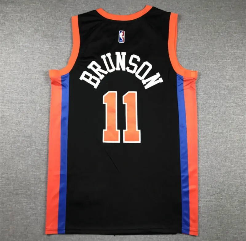 Jalen Brunson Black New York Knicks Jersey