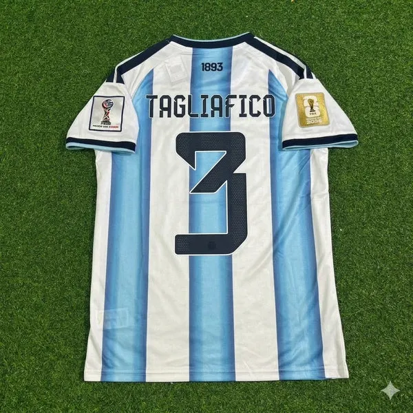 2026 WORLD CUP NICOLAS TAGLIAFICO TEAM ARGENTINA BLUE JERSEY