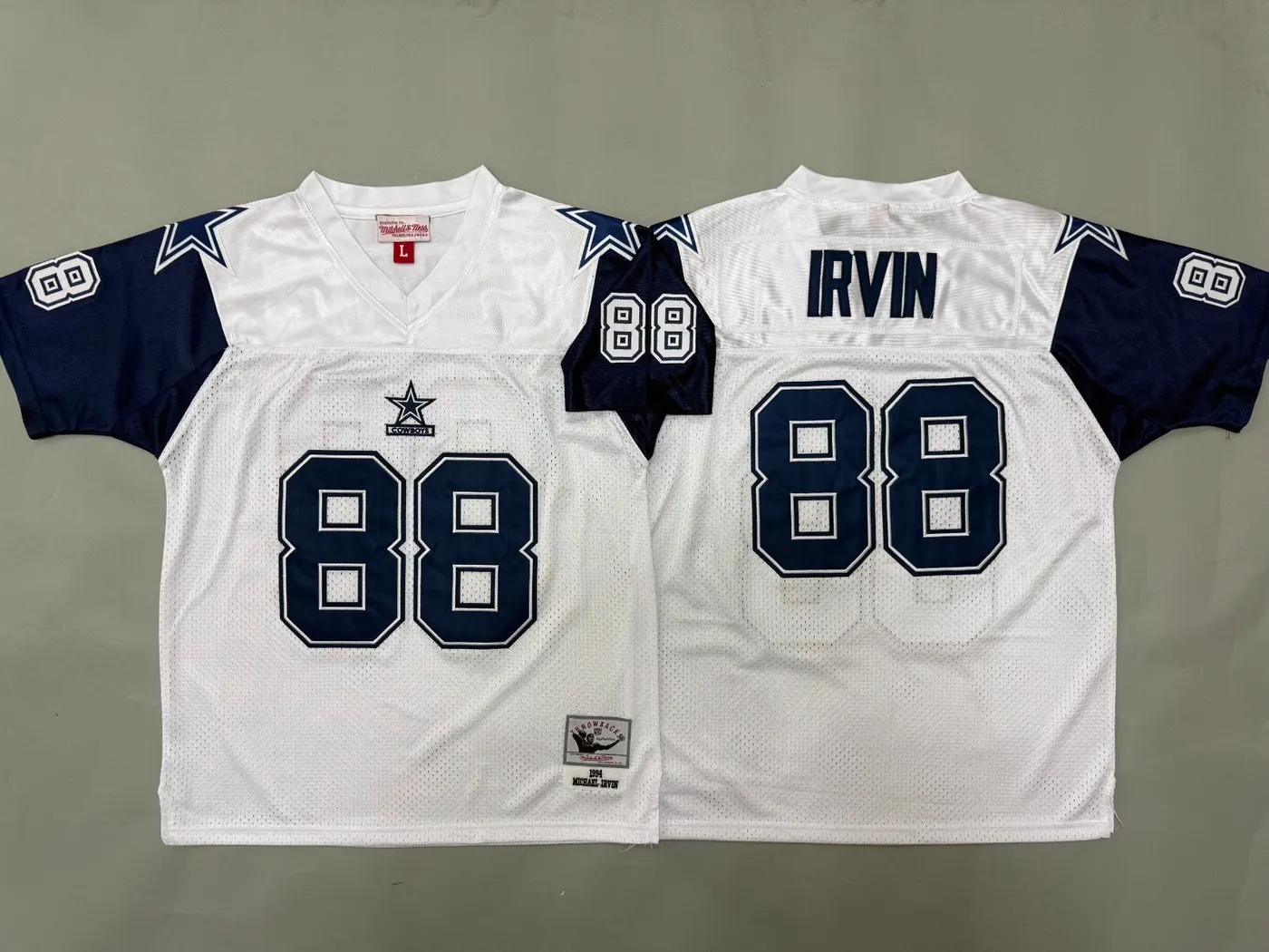 DALLAS COWBOYS MICHAEL IRVIN WHITE VINTAGE JERSEY