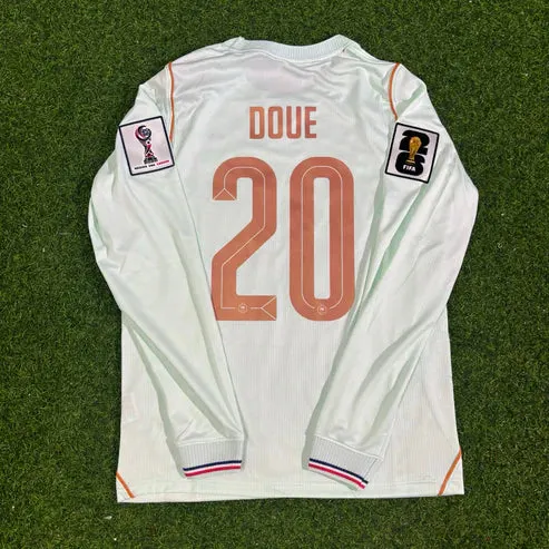 2026 World Cup Desire Doue Team France White Jersey