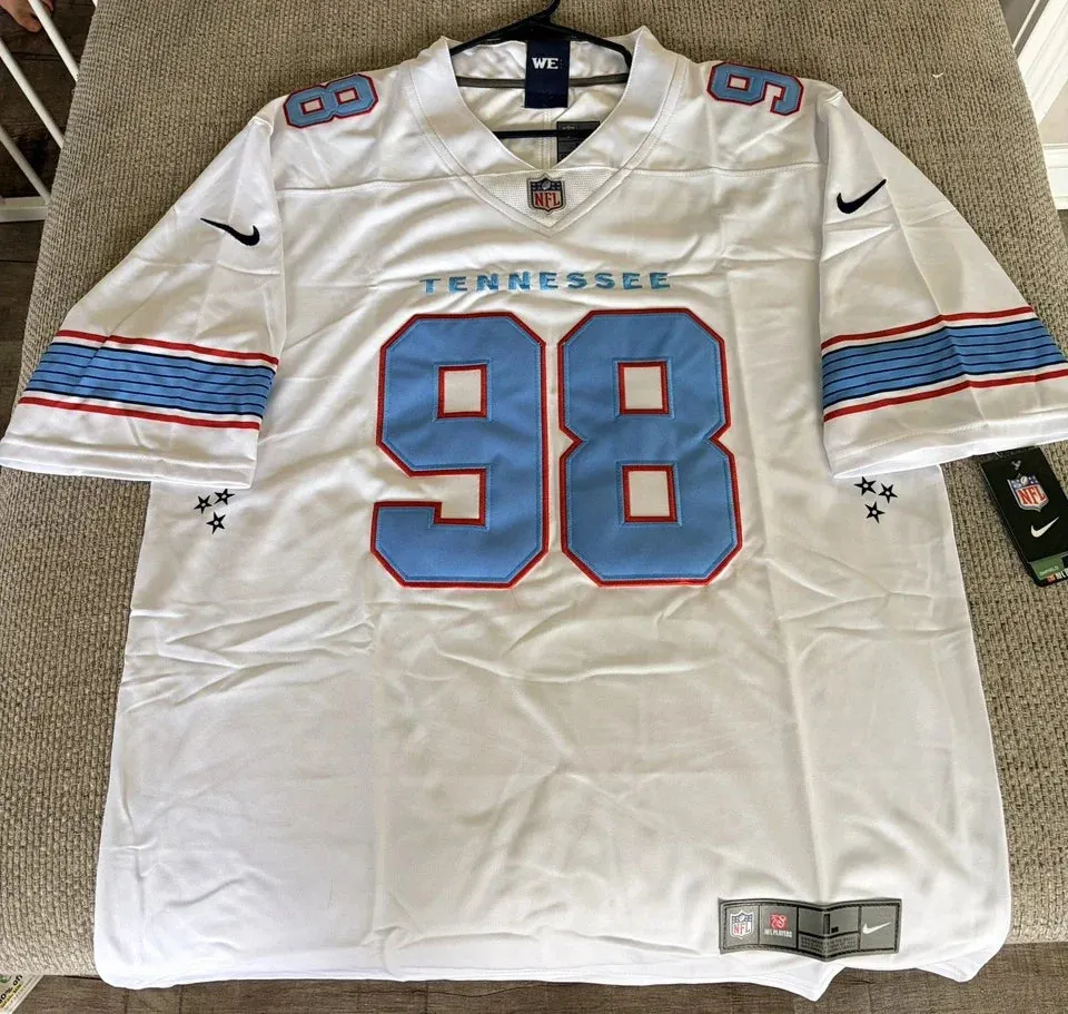 Tennessee Titans Jeffrey Simmons White Jersey